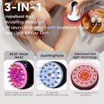 35-Level Lymphatic Drainage Massager, Type-C Heated Body Sculpting Machine & Cellulite Massage Tool, Metal Brush Fascia Blaster for Belly Fat & Pain Relief - Image 5