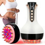 35-Level Lymphatic Drainage Massager, Type-C Heated Body Sculpting Machine & Cellulite Massage Tool, Metal Brush Fascia Blaster for Belly Fat & Pain Relief