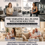 35-Level Lymphatic Drainage Massager, Type-C Heated Body Sculpting Machine & Cellulite Massage Tool, Metal Brush Fascia Blaster for Belly Fat & Pain Relief - Image 8